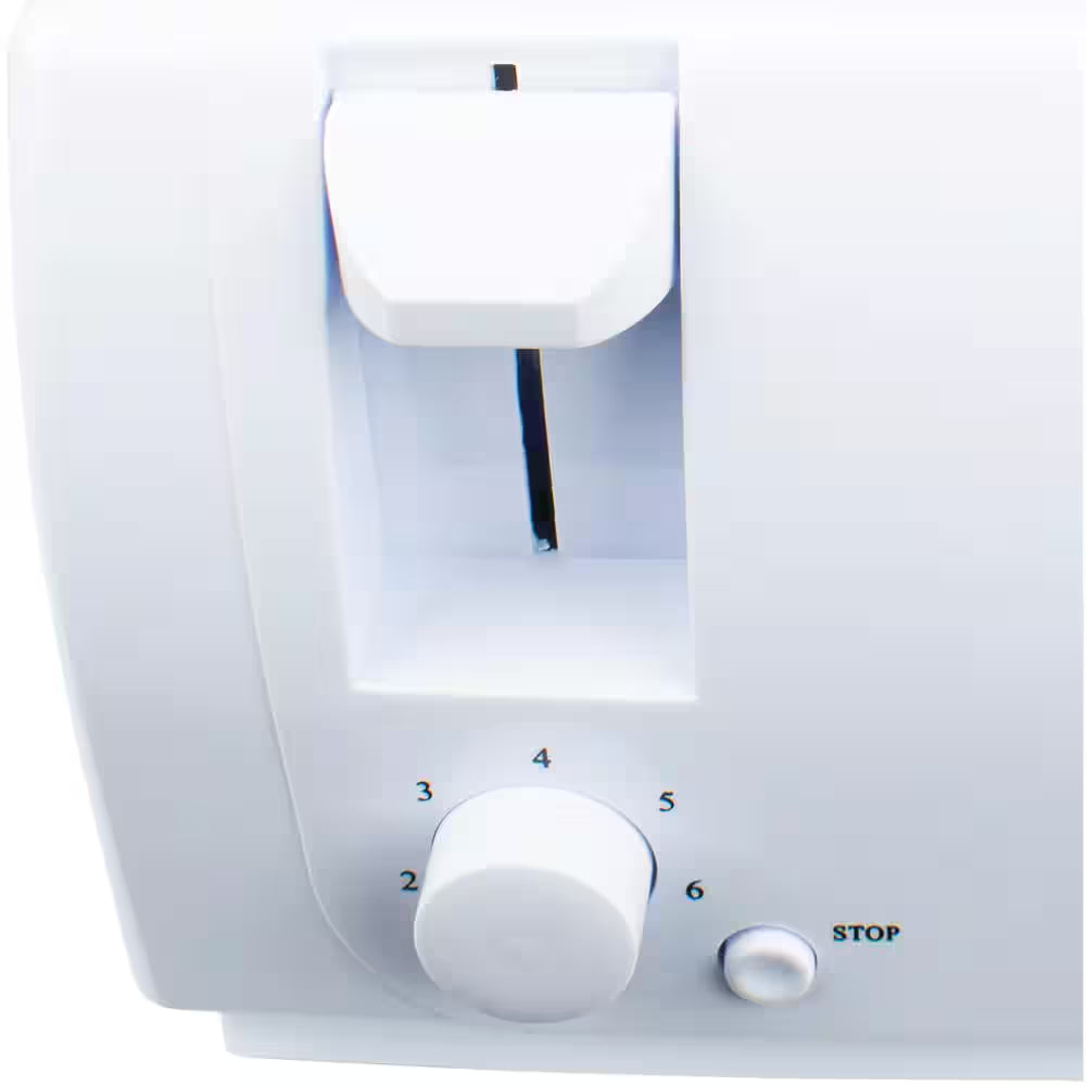 4-Slice White Toaster with Cool-Touch Exterior