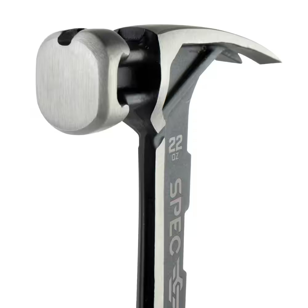 Framing Hammer, 22 Oz., Rip Claw, Smooth Face, Shock-Absorbing Grip