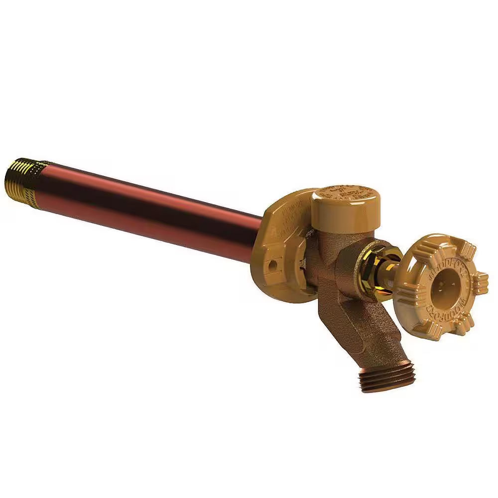 1/2 In. X 3/4 In. Brass Sweat X MPT X 6 In. L Freeze-Resistant Anti-Siphon Sillcock