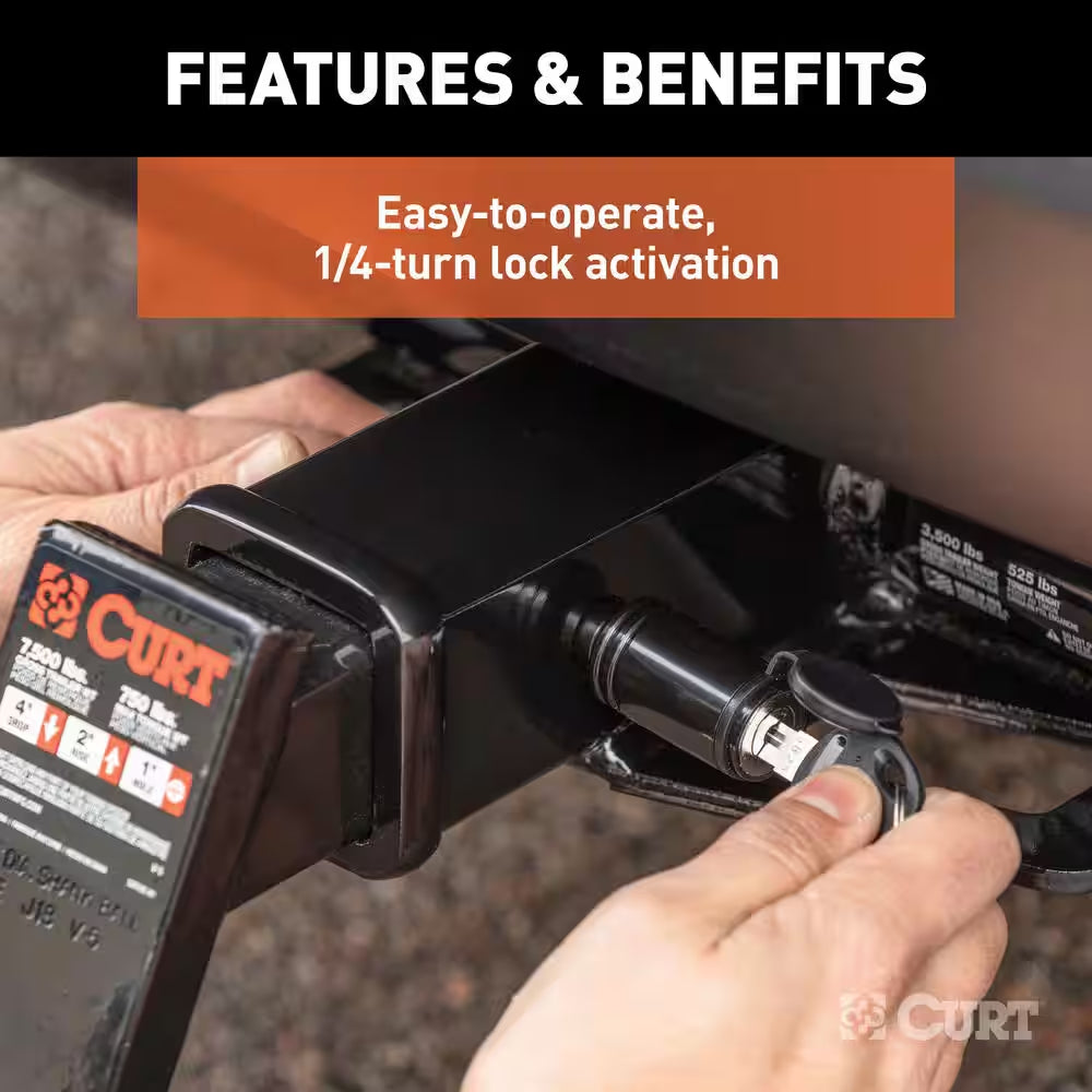 5/8 In. Barbell Style Trailer Hitch Lock for 2 In. Receiver