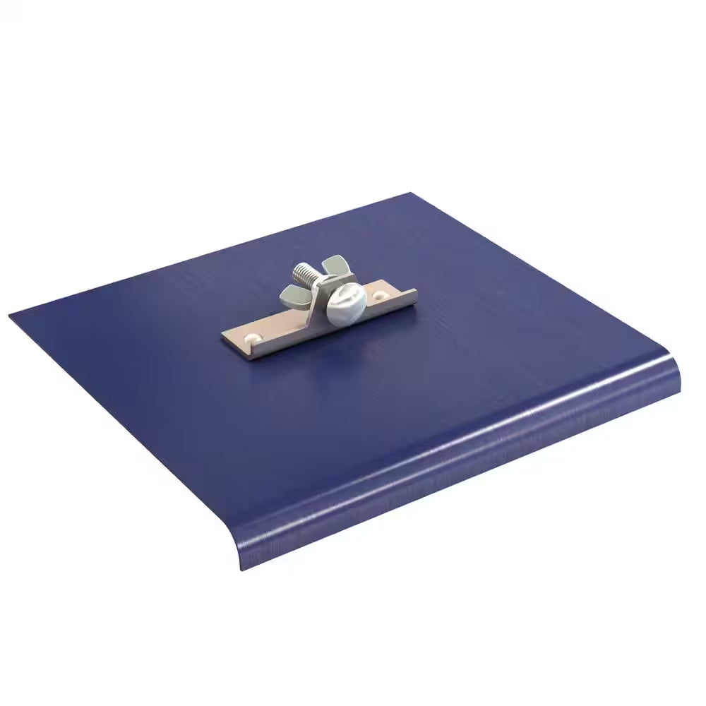 9 In. X 8 In. Blue Steel Walking Concrete Edger 1/2 In. R