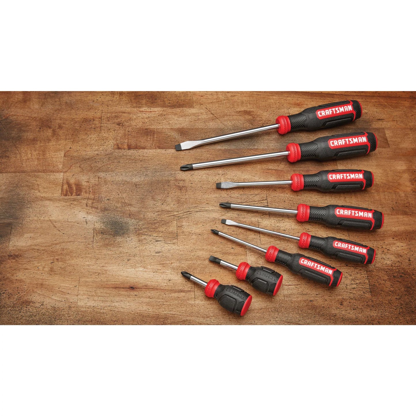 Red 8 -Piece 6-In Screwdriver Set