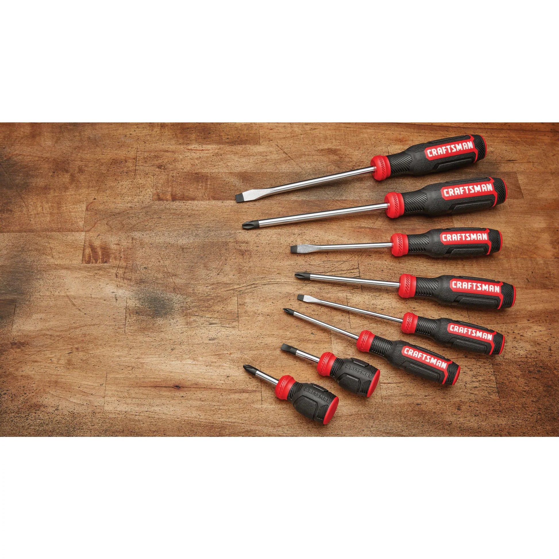 Red 8 -Piece 6-In Screwdriver Set