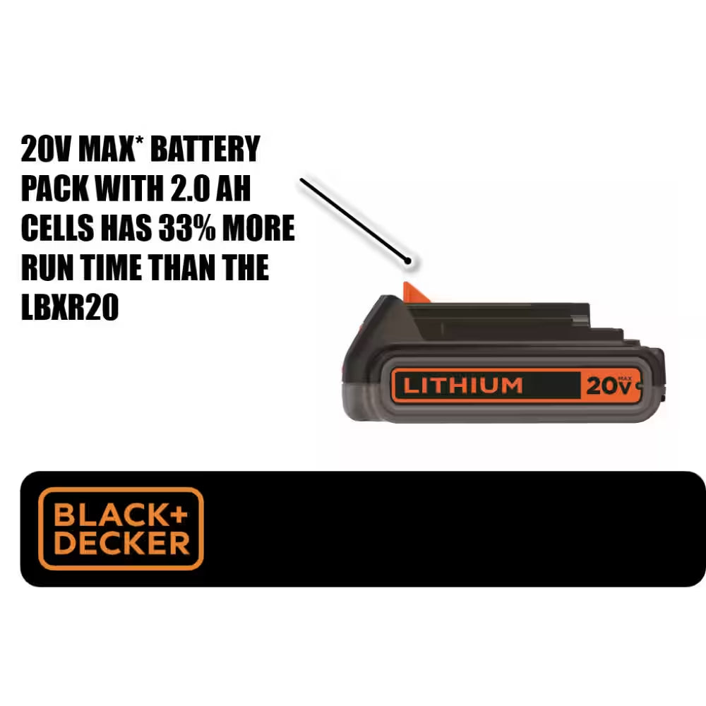20V MAX Lithium-Ion Battery Pack 2.0Ah