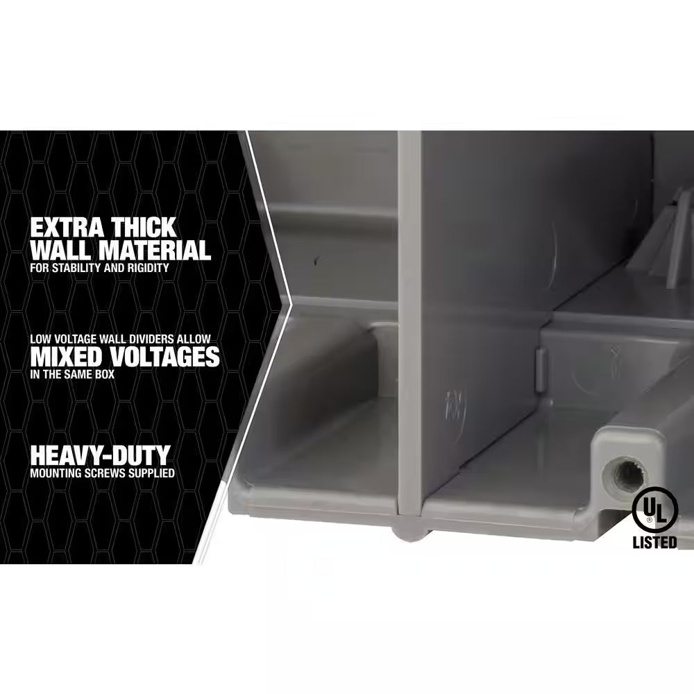 Smart Box 5-Gang Multi-Mount Adjustable Depth Device Box