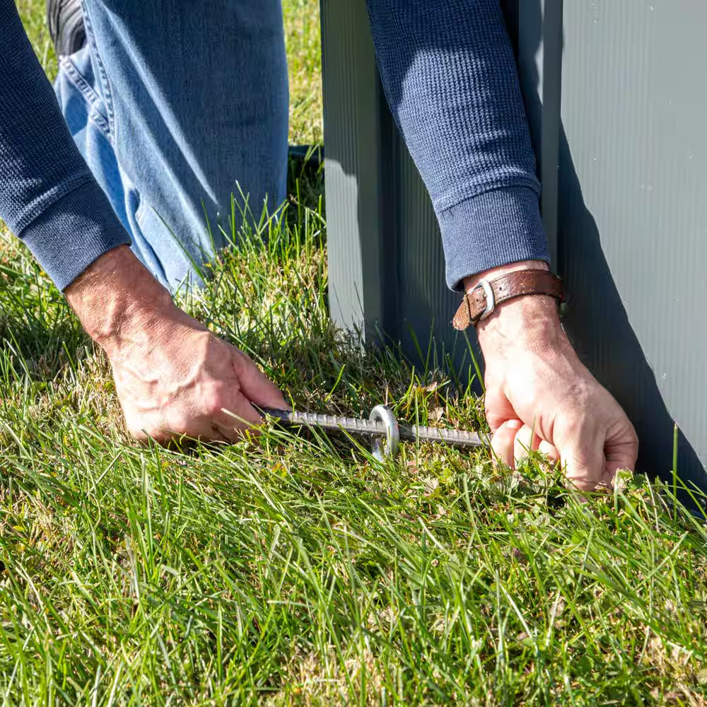 30 In. Earth Anchor Set (4-Piece) W/ Heavy-Duty, Corrosion-Resistant Steel Construction and Spinnable Corkscrew Design