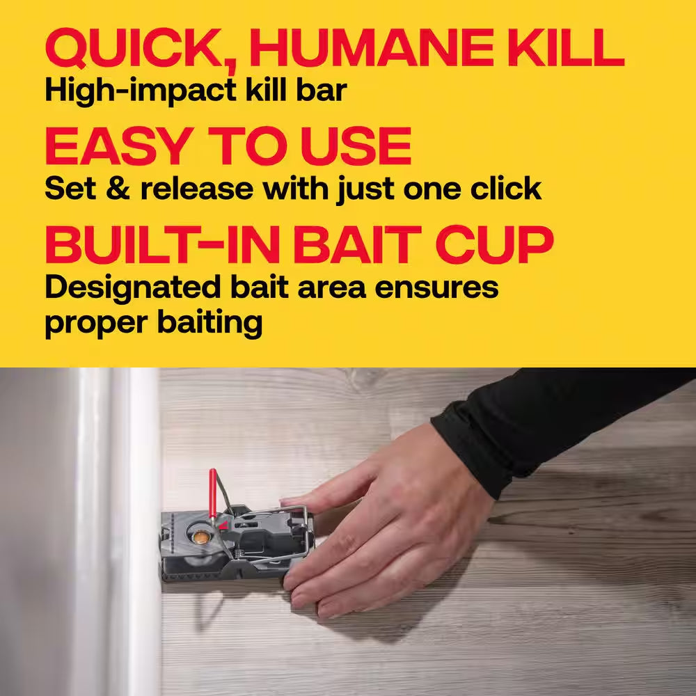 Outdoor and Indoor No-Touch Power Kill Instant-Kill Rat Trap (12-Pack)