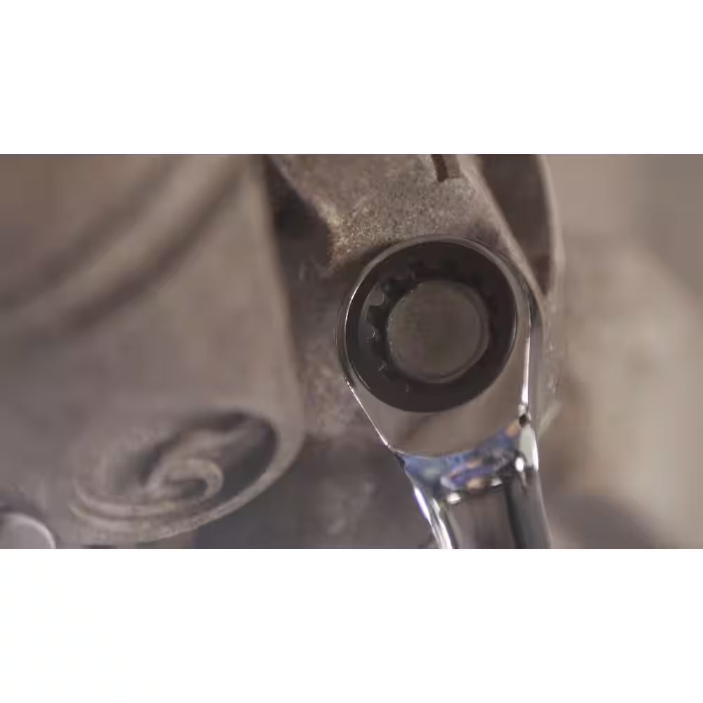8 Mm 120XP Universal Spline XL Flex Gearbox Ratcheting Wrench