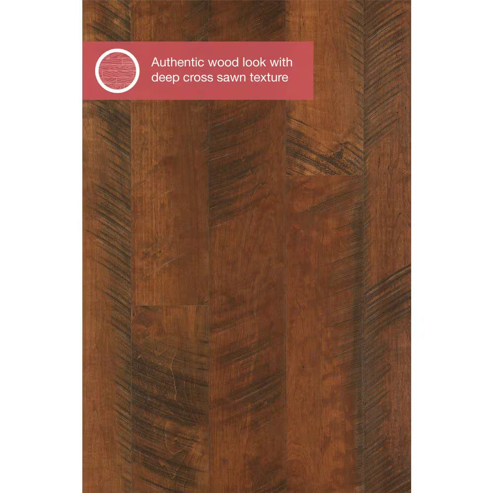 Outlast+ Antique Cherry 12 Mm T X 6.1 In. W Waterproof Laminate Wood Flooring (16.12 Sq. Ft./Case)
