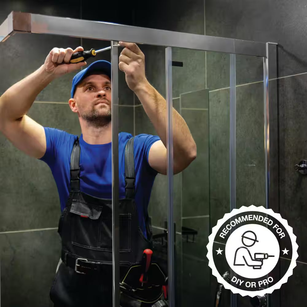 Slimline 60 In. X 32 In. Single Threshold Shower Pan Base in White with Right Hand Drain