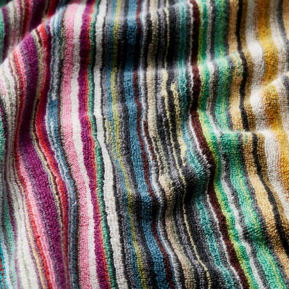 Rhythm Multicolored Striped Cotton Single Hand Towel