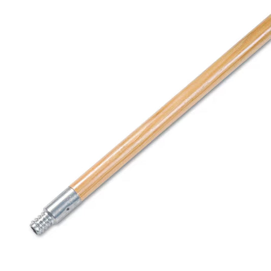 15/16 In. Dia X 60 In. L Metal Tip Threaded Hardwood Broom Handle