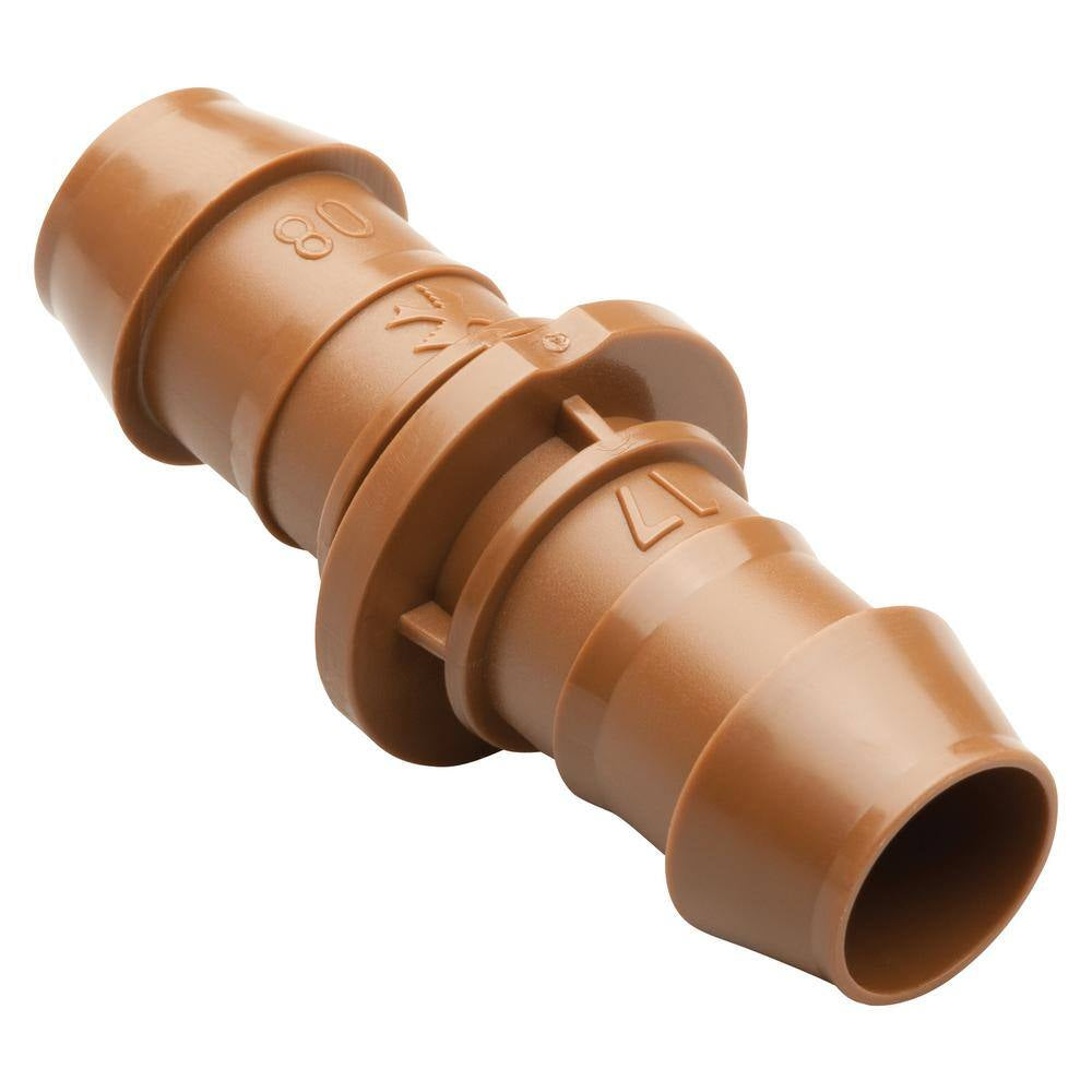 1/2 In. Barbed Couplings for Drip Tubing, Brown (20-Pack)