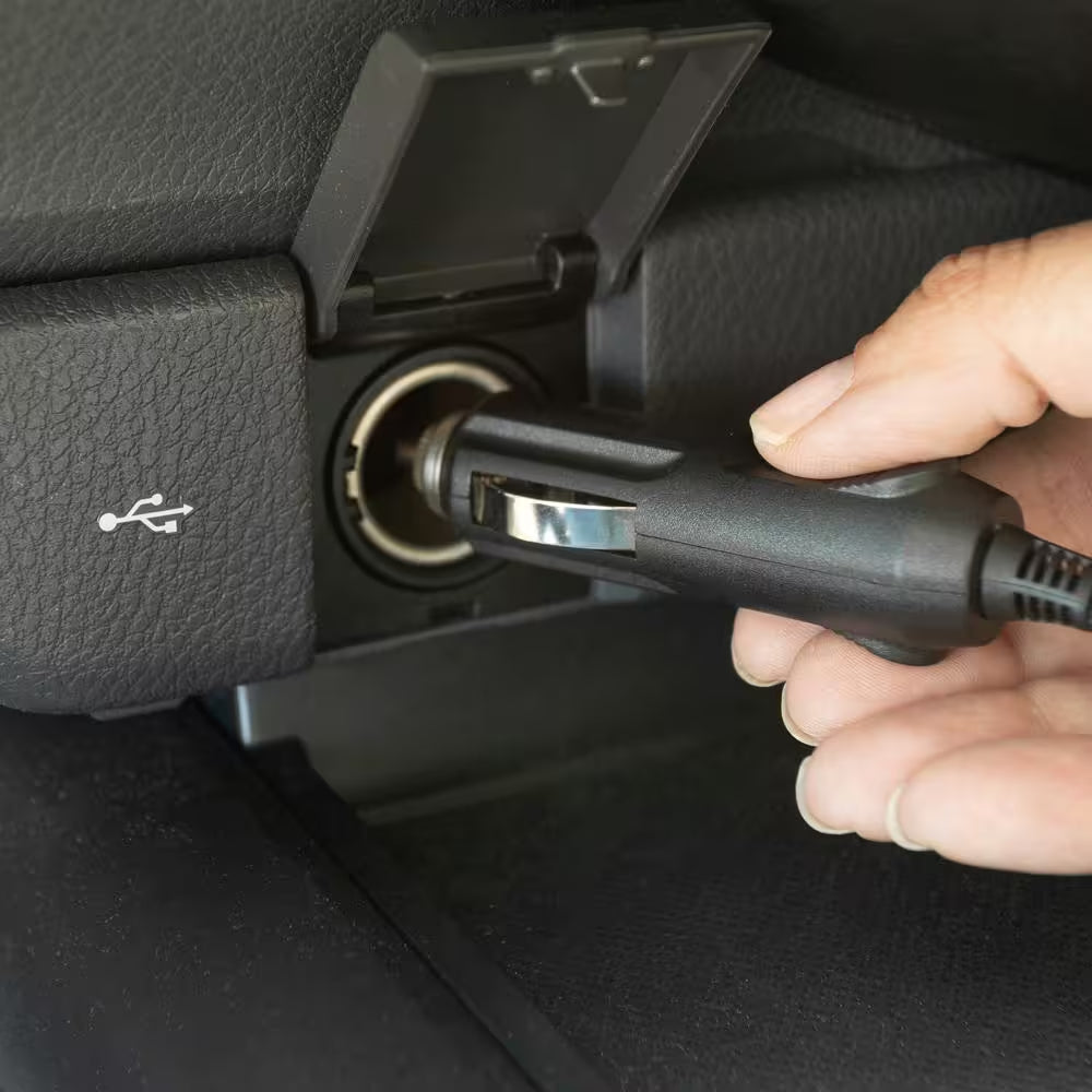 12V High-Powered Handheld Vacuum with Detailing Attachments - Travel Case Included for Car or Home