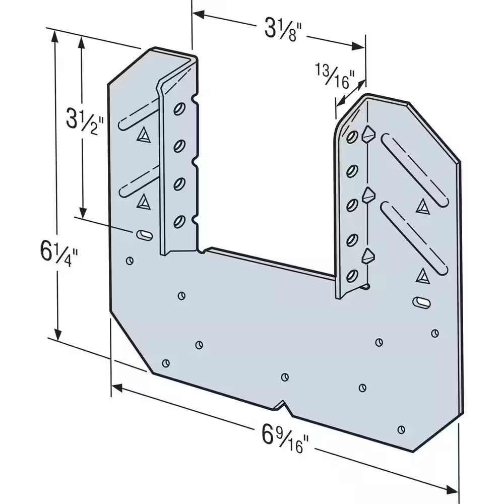 H10A-2 18-Gauge ZMAX Galvanized Hurricane Tie