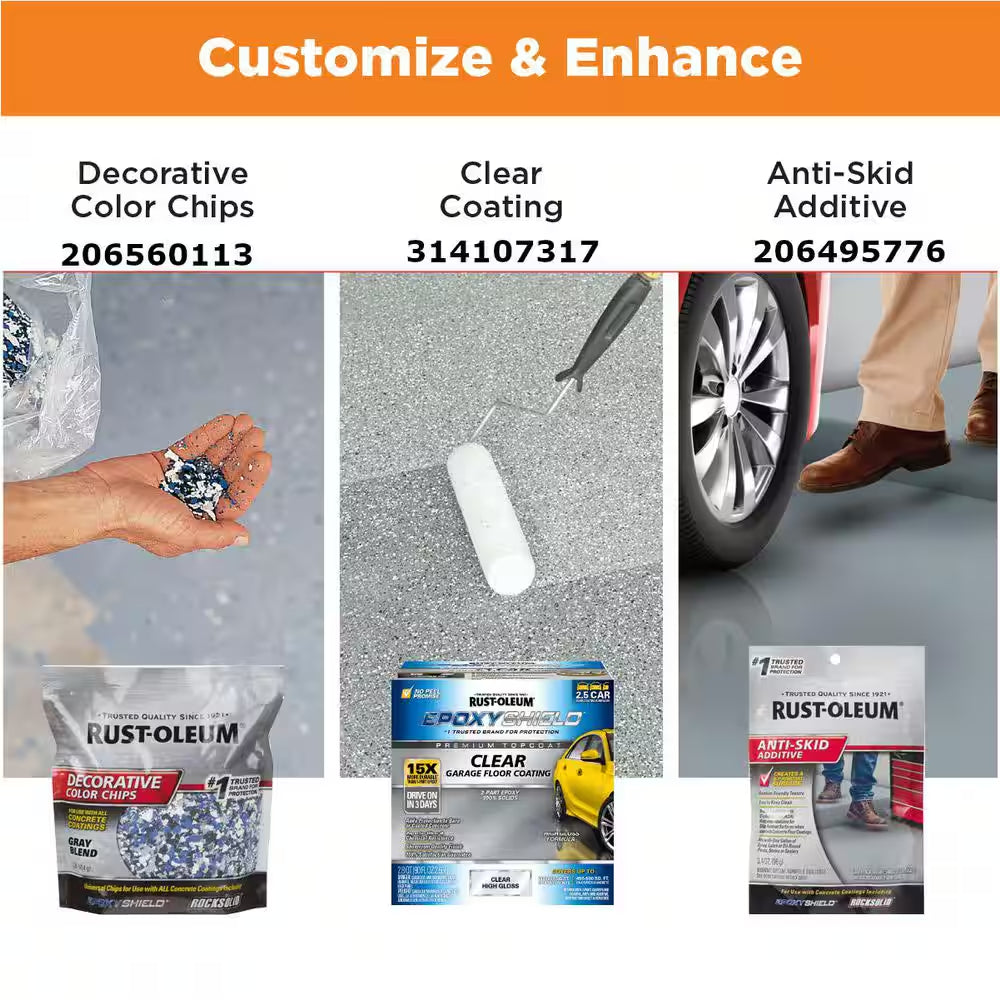 Epoxyshield 240 Oz. Gray High-Gloss, Low Voc 2-Part Epoxy Concrete Basement and Garage Floor Kit