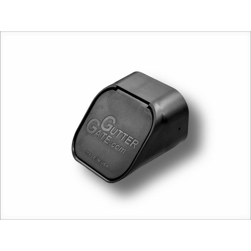 Type a 3 In. X 4 In. Black Plastic Downspout Extension