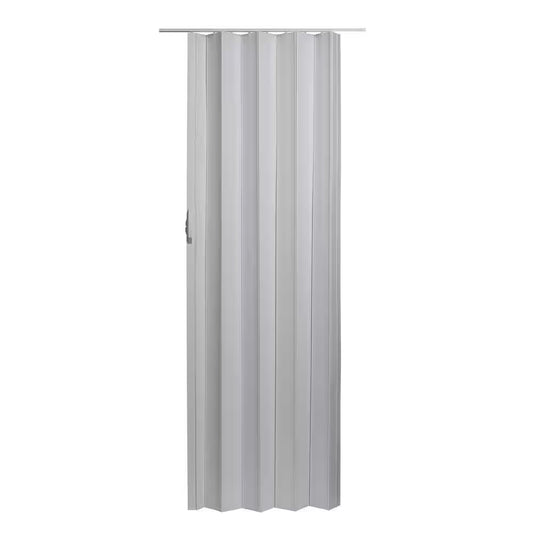 Via 36 In. X 80 In. White Vinyl Accordion Door with Hardware