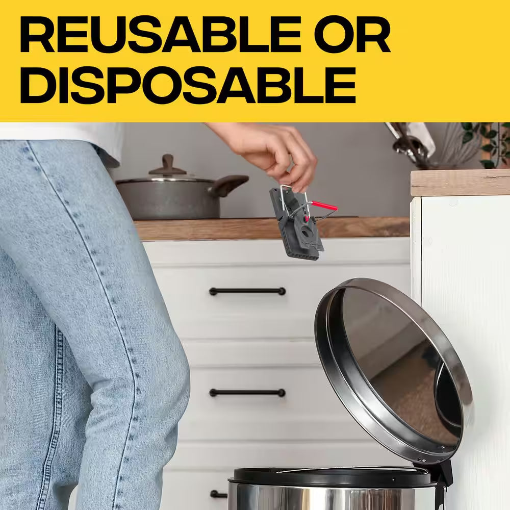 Outdoor and Indoor No-Touch Power Kill Instant-Kill Rat Trap (12-Pack)