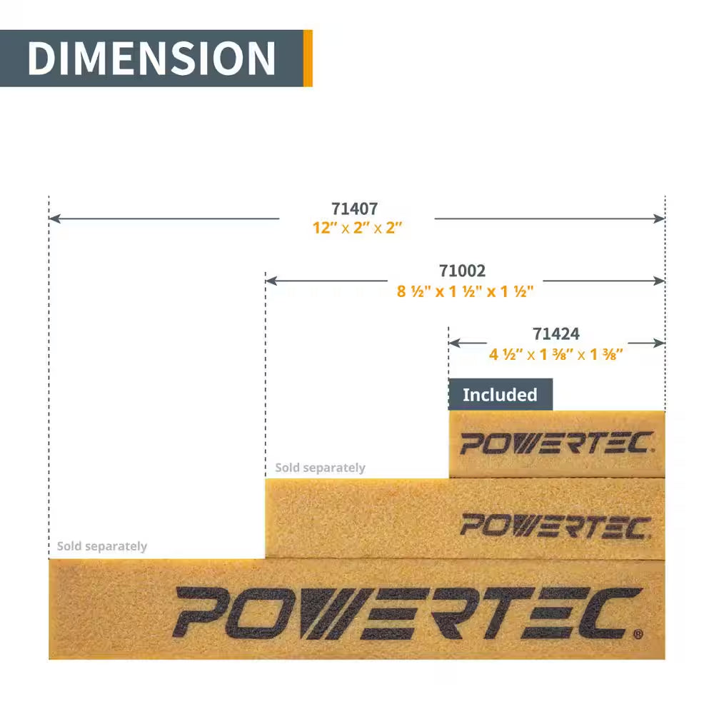 12 In. Abrasive Sandpaper Cleaning Stick for Sanding Belts & Discs : Natural Woodworking Rubber Eraser Block