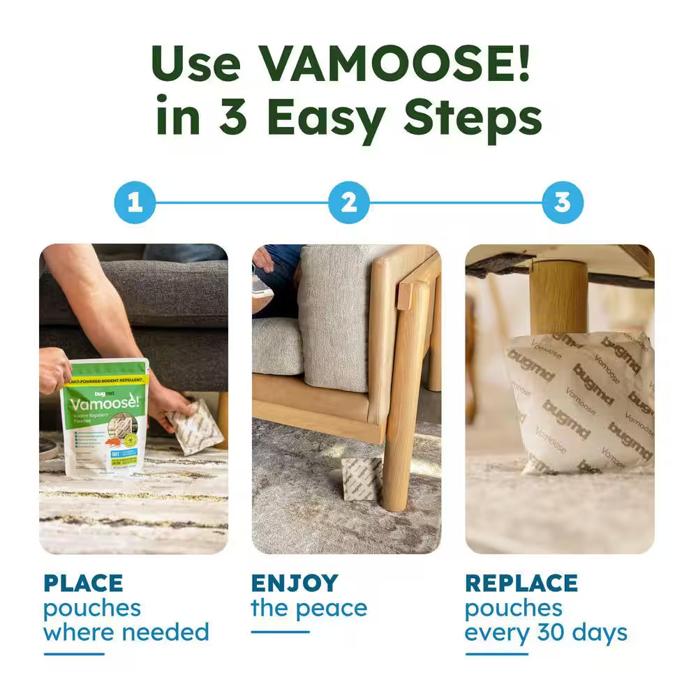 Vamoose, Rodent Repellent Pouches (1-Pack, 4-Pouches)