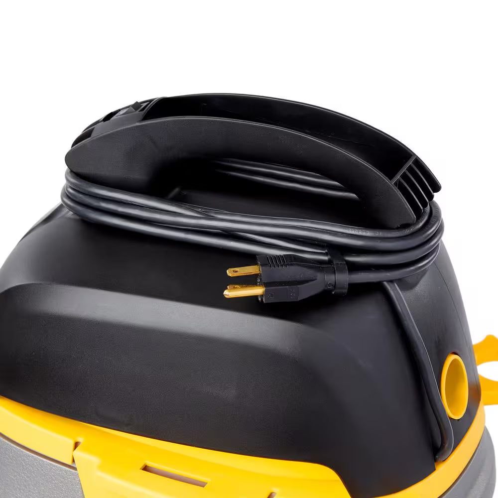 2.5 Gal. 1.75 Peak HP Small Shop Vacuum Wet Dry Vac with Filter Bag, Hose, Utility and Car Nozzle Attachments HD2025