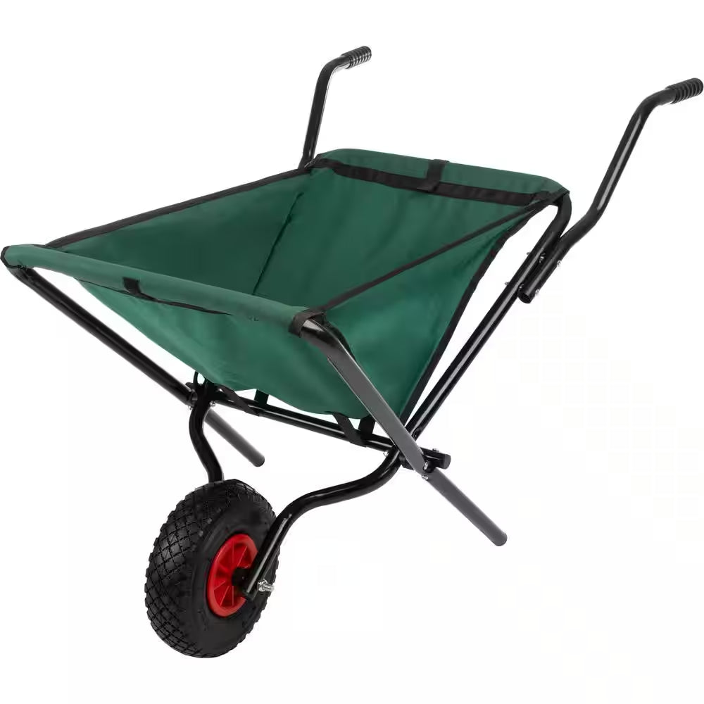 Folding Wheelbarrow with 80 Lbs. Capacity