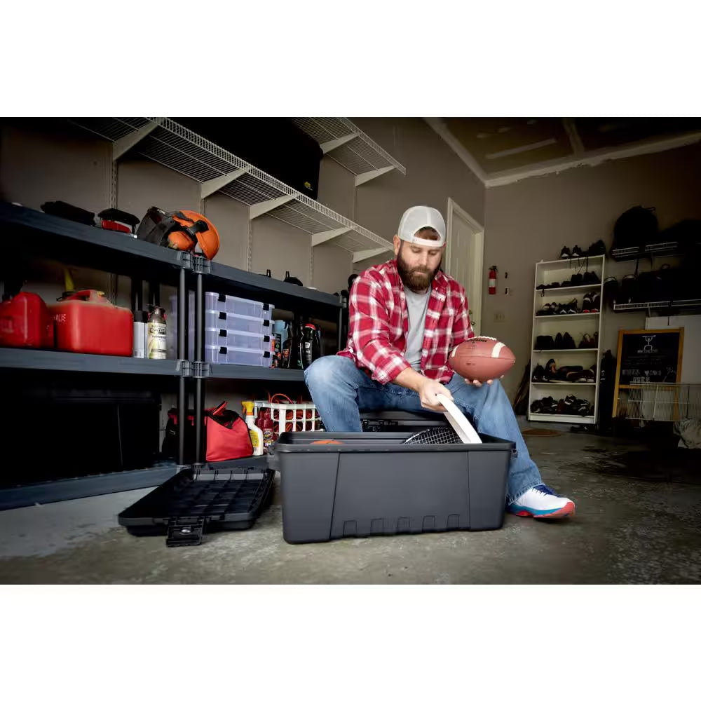 27-Gal. Hinged Storage Box in Olive Drab