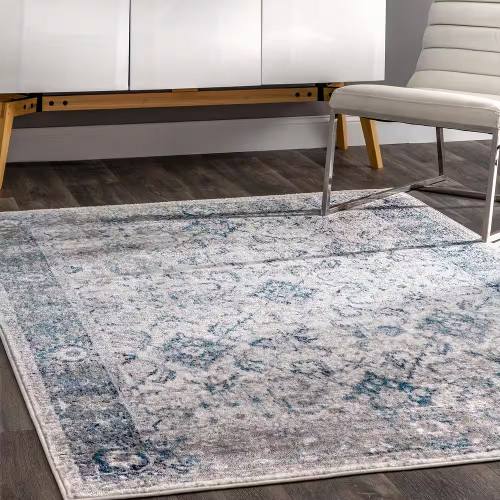 Anaelle Vintage Blue 5 Ft. X 8 Ft. Area Rug