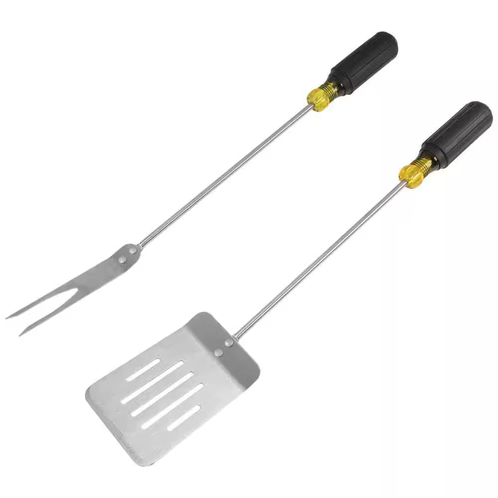 2-Piece Stainless Steel Grill Tool Set