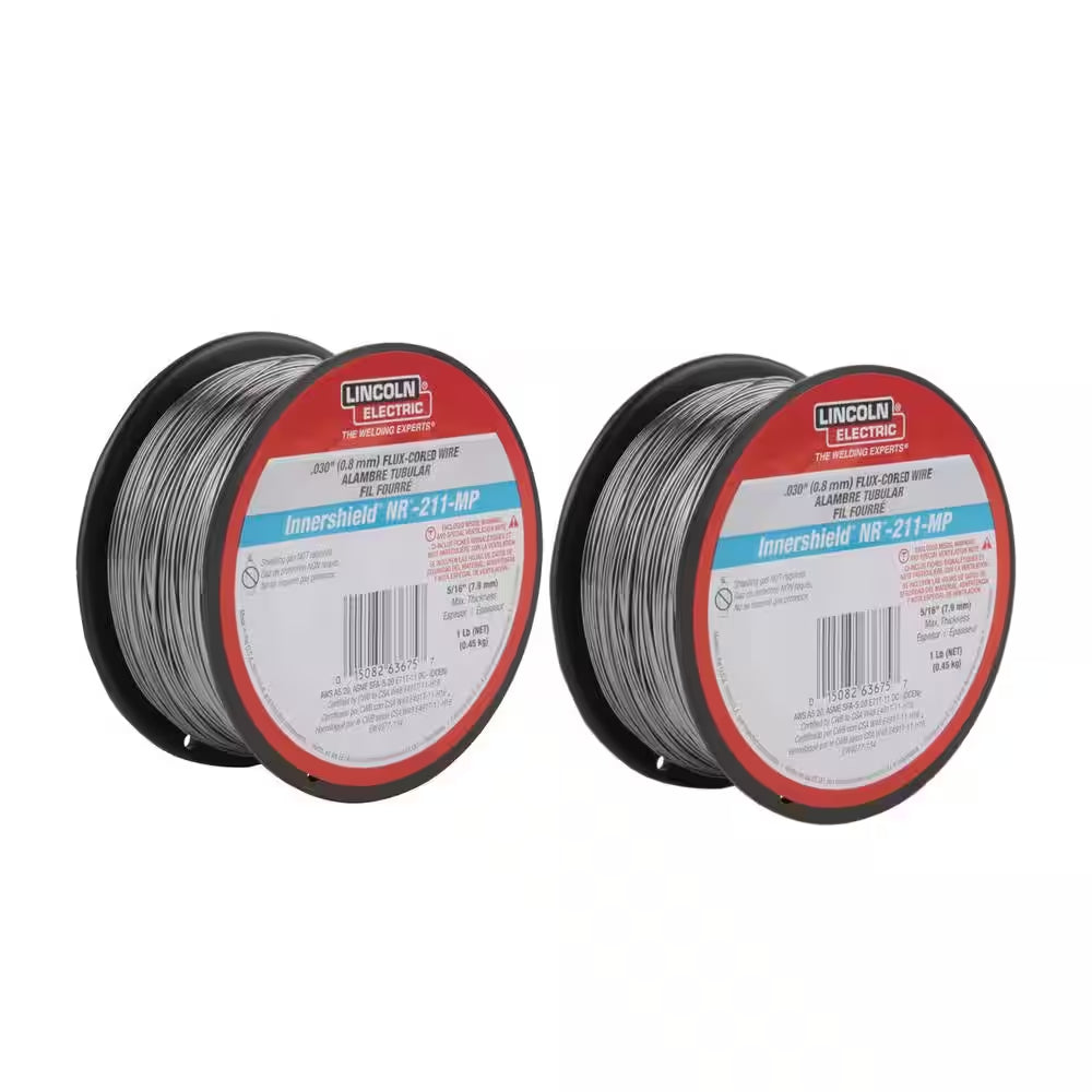 0.030 In. Innershield NR211-MP Flux-Core Welding Wire for Mild Steel (Two 1 Lb. Spools)