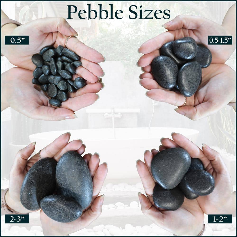 20 Lb. Black Lava Pebbles