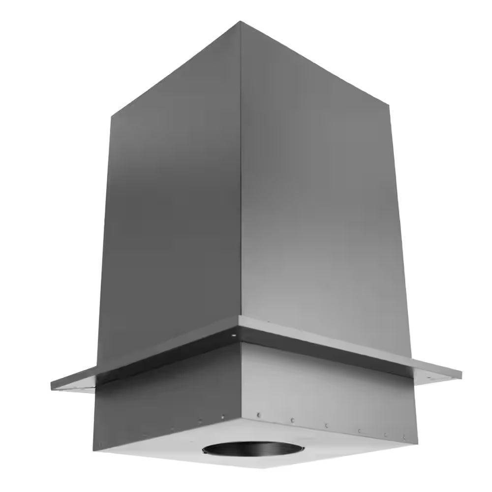 Duraplus All-Fuel Chimney 6In. Diameter Square Ceiling Support Box, 11In. Height