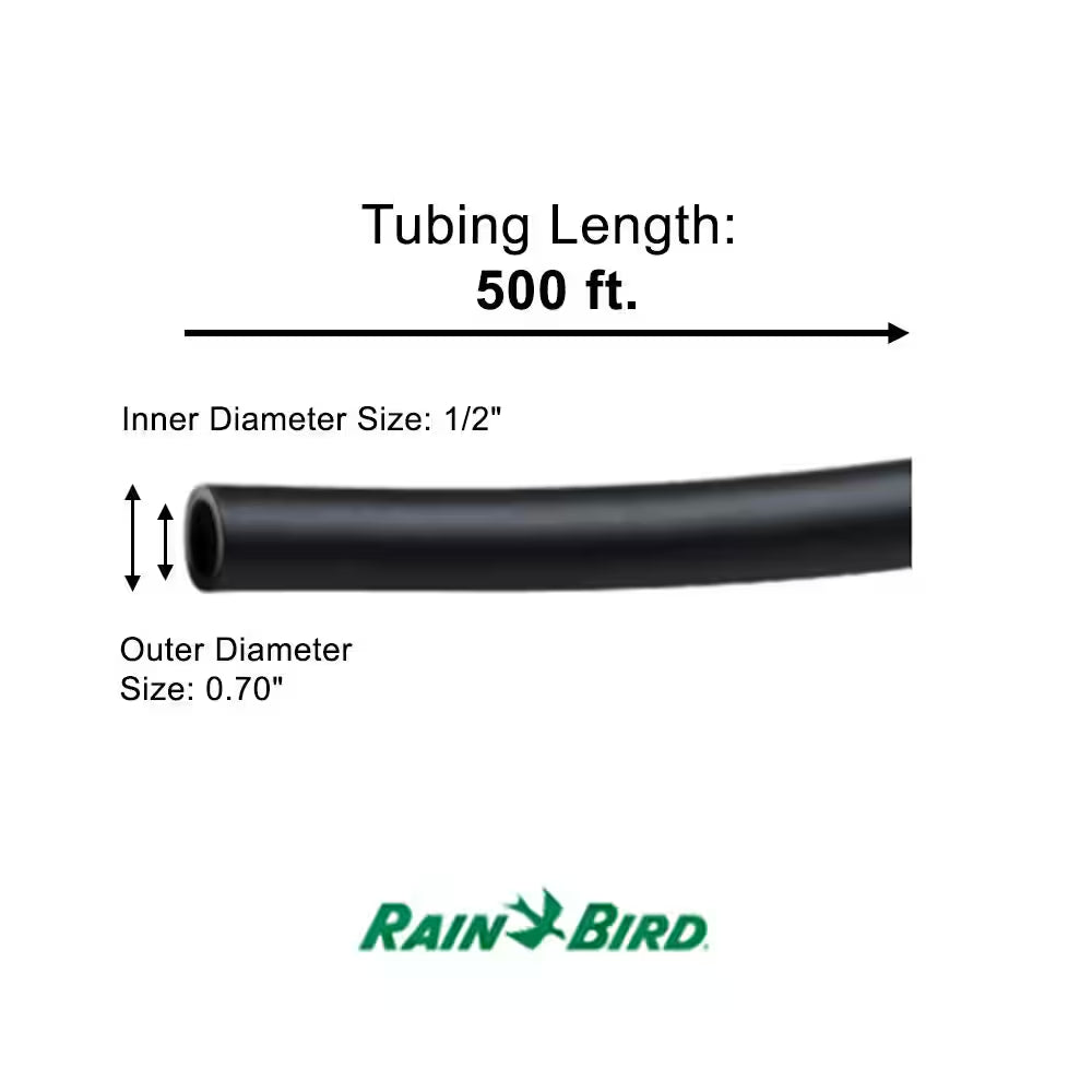 1/2 In. (0.70 In. O.D.) X 500 Ft. Distribution Tubing for Drip Irrigation