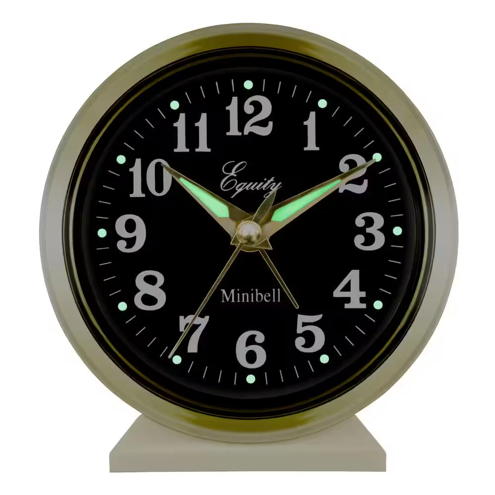4 In. round Loud Bell Keywind Analog Alarm Clock