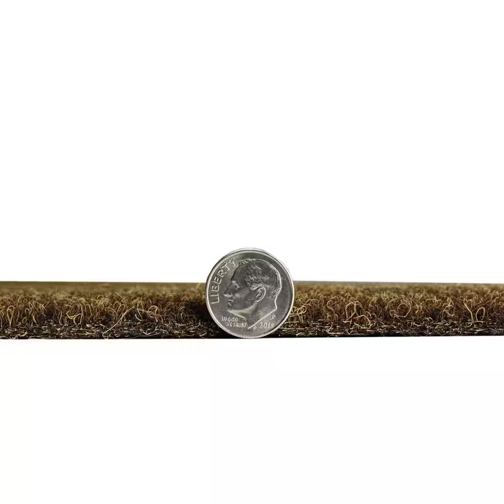 Grizzly Grass 6 Ft. X 8 Ft. Brown Artificial Grass Rug