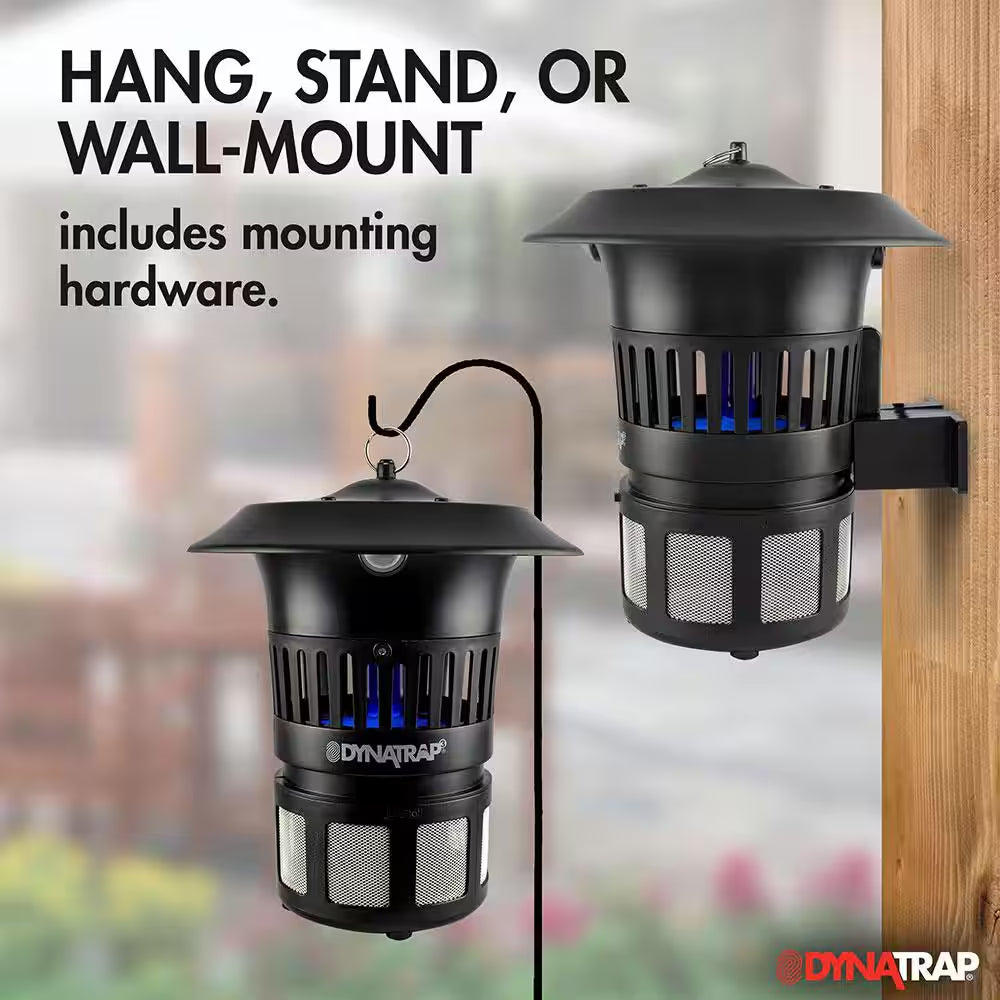 1/2-Acre Mosquito and Insect Trap with Optional Wall Mount - Durable, All-Weather, Mounting Hardware Included