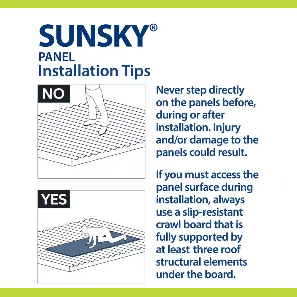 38 In. X 6 Ft. 9" Corrugated Polycarbonate Roof Panel in White Opal