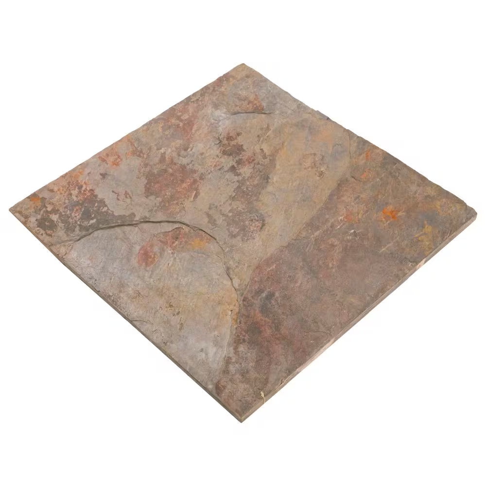 Peacock Natural Slate Stone Look Tile 12 In. X 12 In., Floor and Wall (10 Sq. Ft. /Case)