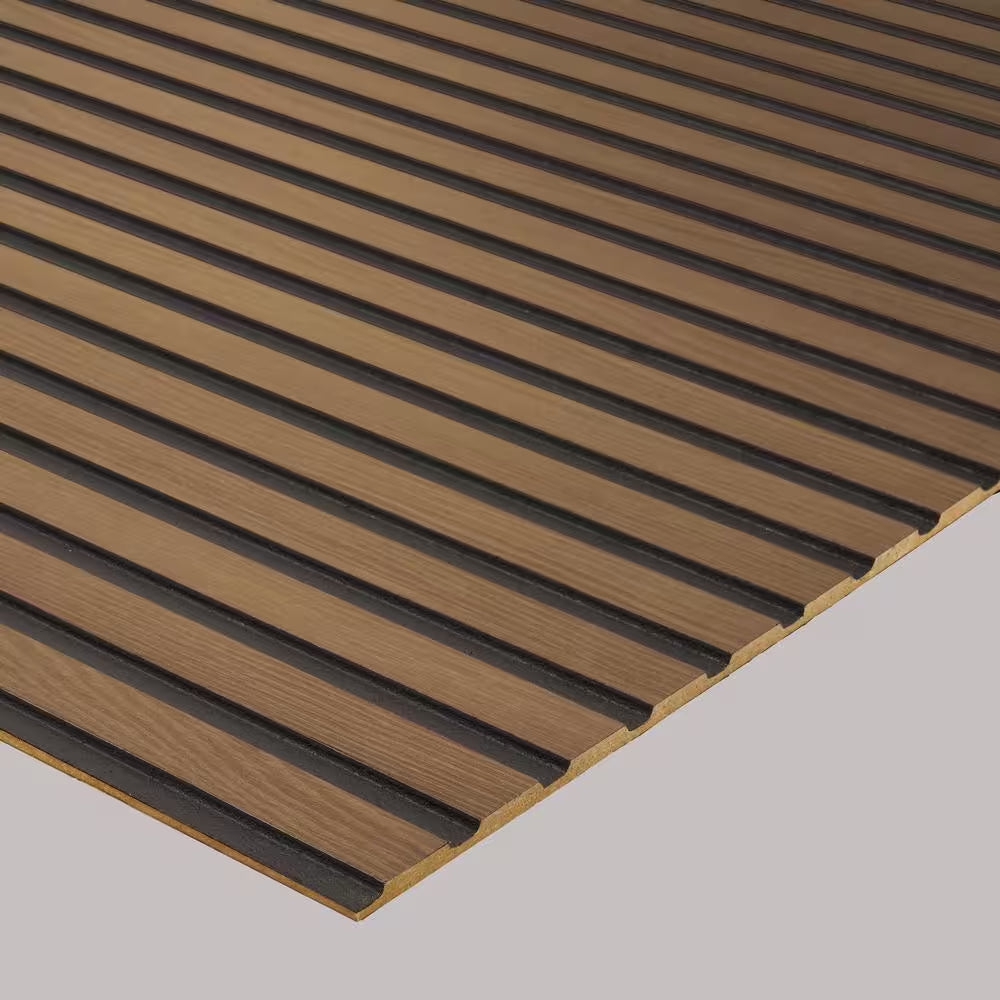 5/16" X 48" X 96" Natural Oak Decorative Slat Wall Panel