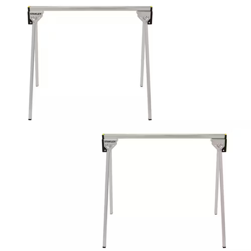 31 In. W X 29 In. Folding Metal Sawhorse (2 Pack)