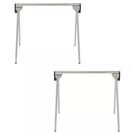 31 In. W X 29 In. Folding Metal Sawhorse (2 Pack)