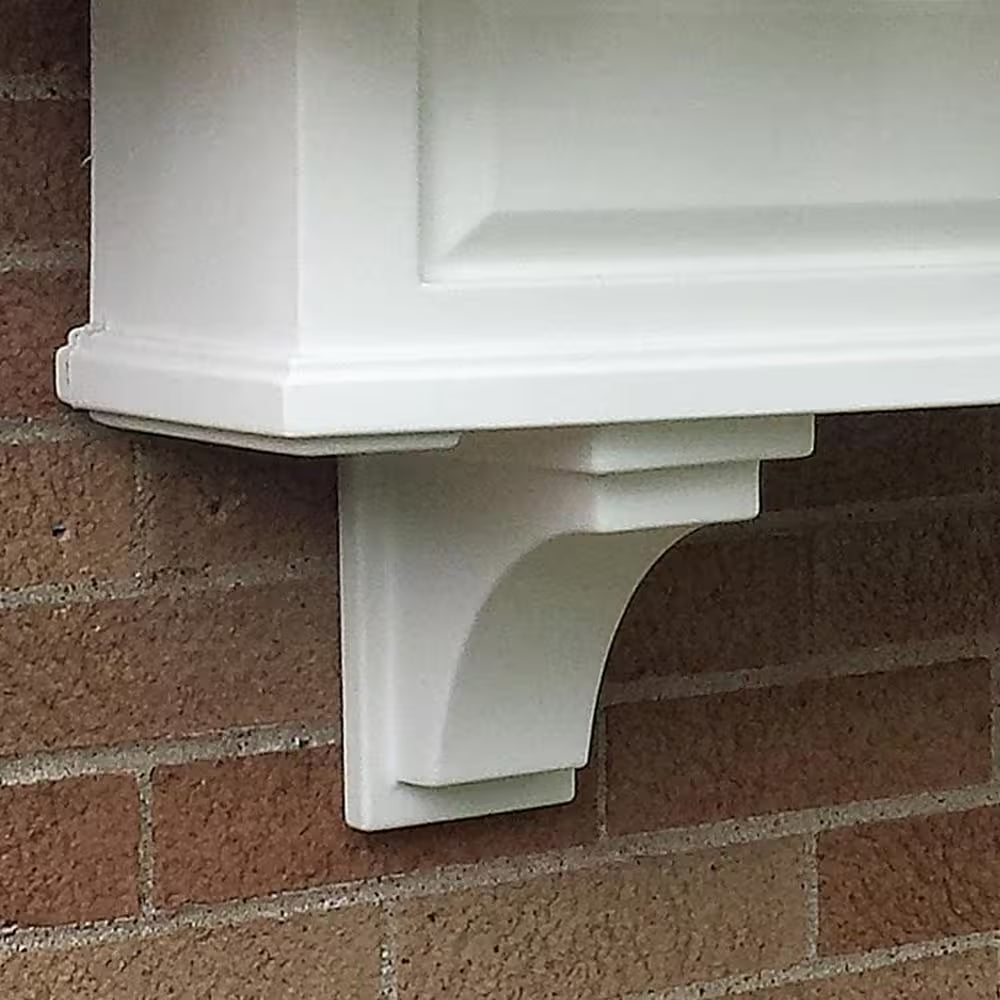 Nantucket White Polyethylene Decorative Corbel