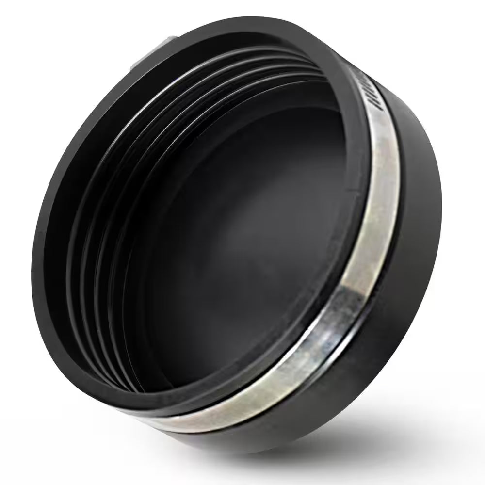 6 In. Pvc Flexible Pipe Cap with Stainless Steel Clamps