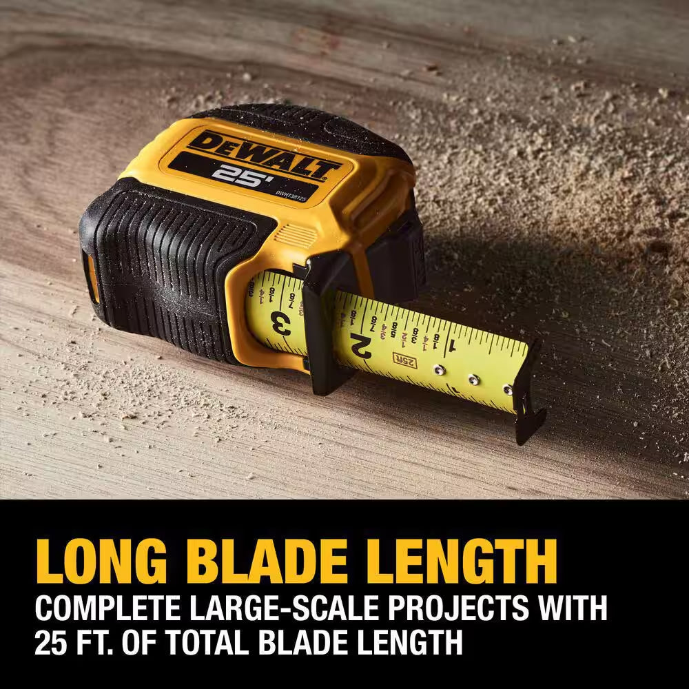 25 Ft. X 1-1/8 In. Tape Measure with Finger Brake