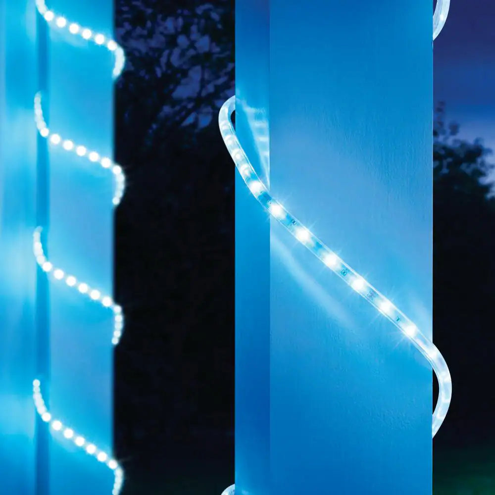 16.4 Ft. RGB Color Changing Dimmable Linkable Plug-In LED Outdoor Rope Light with Remote Control