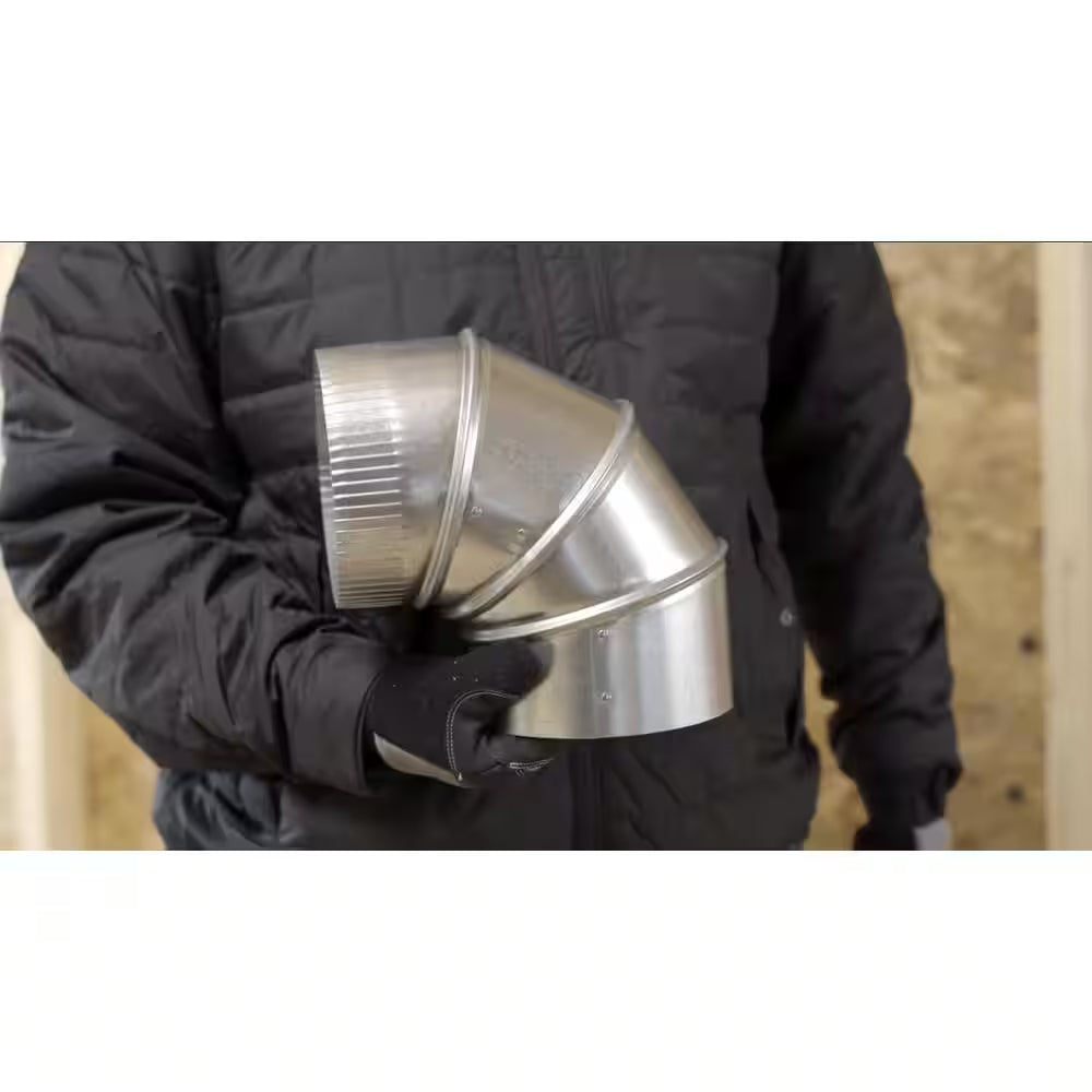 6 In. X 6 In. Black Stove Pipe Elbow