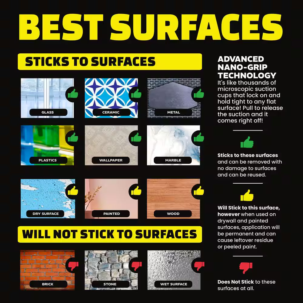 Alien Tape 10 Ft. Multi-Surface Tape Reusable Double-Sided (3-Pack)