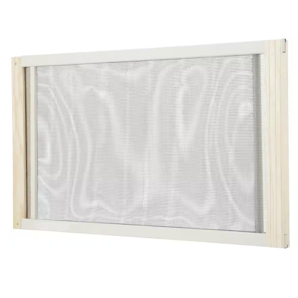 37 In. X 10 In. Grey Aluminum Adjustable Window Screen