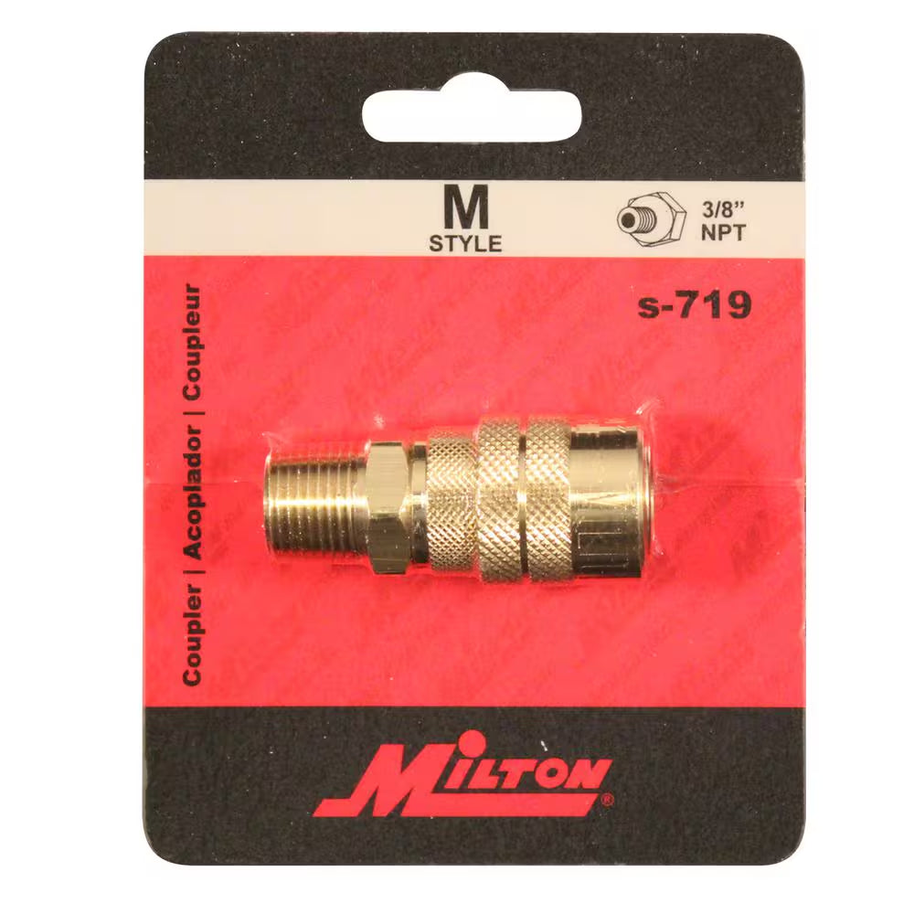 3/8 In. MNPT M Style Coupler